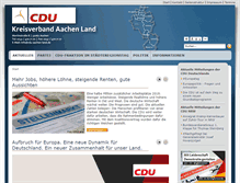 Tablet Screenshot of cdu-kreis-aachen.de